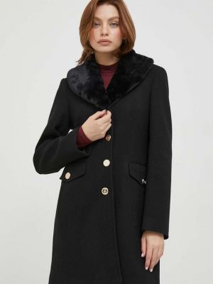 Шерстяное пальто Artigli черное