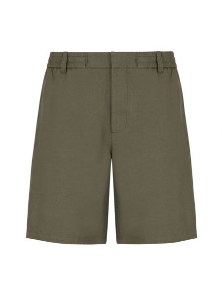 Leinen shorts Armani Exchange grün