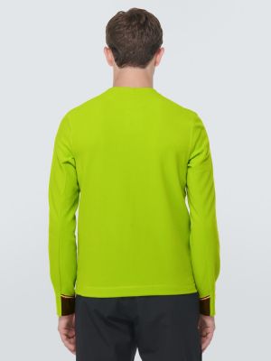 Fleece πουκάμισο Moncler Grenoble πράσινο