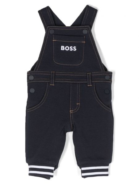 Pantaloni con stampa Boss Kidswear blu