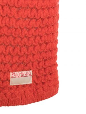 Echarpe en laine en laine mérinos Paloma Wool orange