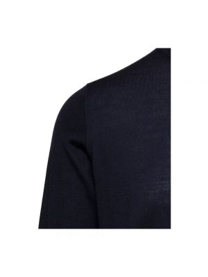 Suéter de lana de seda de cachemir Laneus azul