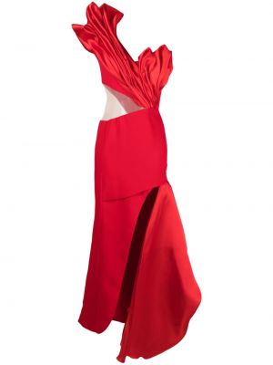 Асиметрична вечерна рокля Gaby Charbachy червено