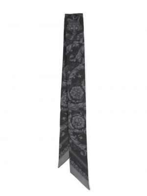 Raštuotas šilkinis kaklaraištis Versace