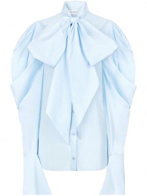Βαμβακερή μπλούζα με φιόγκο Nina Ricci