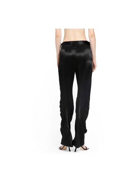 Pantalones rectos ajustados de cintura alta Y/project negro