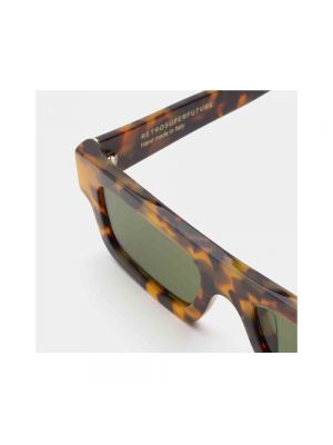 Okulary przeciwsłoneczne w grochy Retrosuperfuture brązowe
