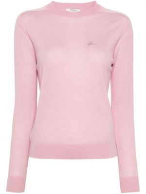 Пуловер от мерино вълна Peserico розово