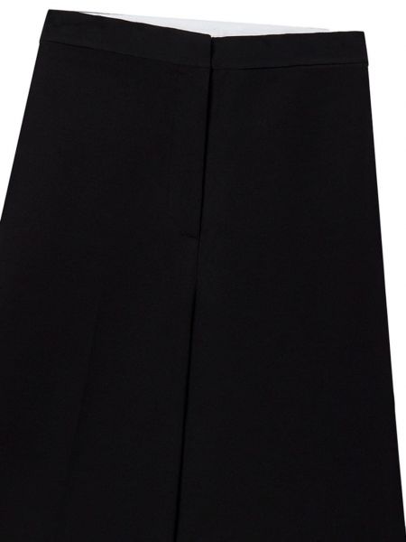 Pantalon taille haute en laine Stella Mccartney noir