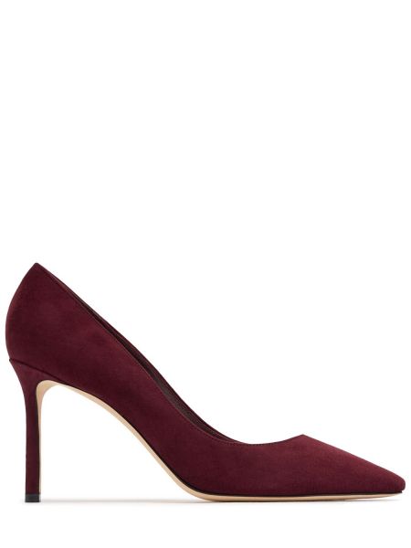 Semsket skinn pumps Jimmy Choo burgund