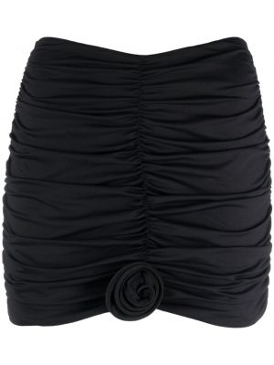 Φλοράλ φούστα mini La Reveche μαύρο