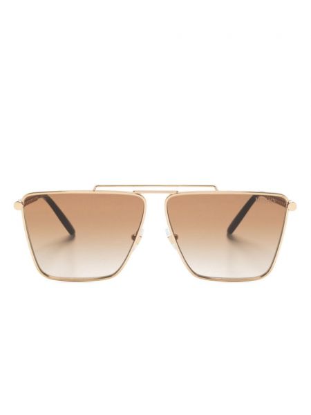 Oversize слънчеви очила Versace Eyewear златисто