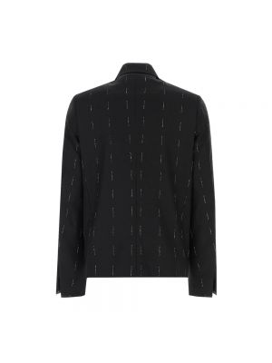 Blazer de lana con estampado Givenchy negro