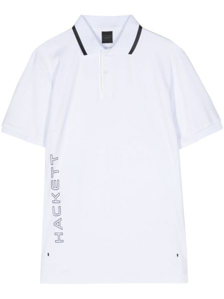 Poloshirt aus baumwoll mit print Hackett weiß