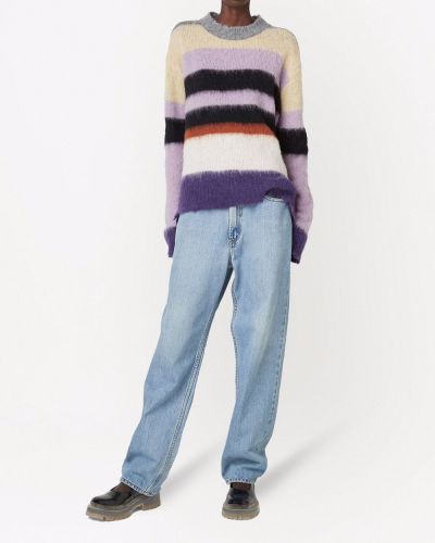 Sweter w paski Marc Jacobs różowy