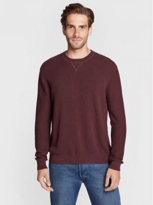 Пуловер Sisley винено червено