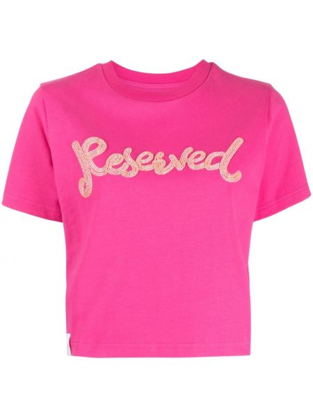 Тениска с мъниста Izzue розово