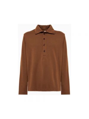 Sweter w jednolitym kolorze Lemaire brązowy