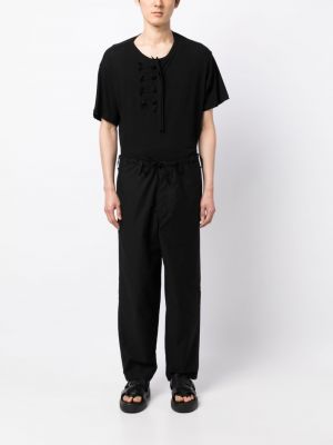 Pantalon droit Yohji Yamamoto noir