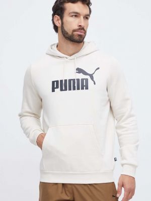 Білий светр з капюшоном з принтом Puma