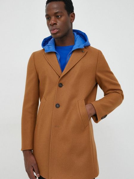 Вовняне пальто Manuel Ritz коричневе