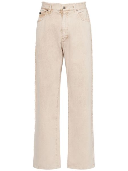 Bomull jeans Dolce & Gabbana beige