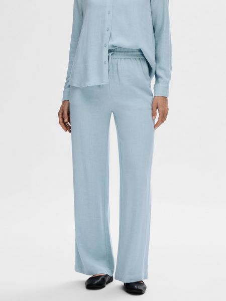 Кашемировые брюки Selected Femme синие