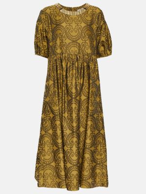 Μίντι φόρεμα με σχέδιο 's Max Mara κίτρινο