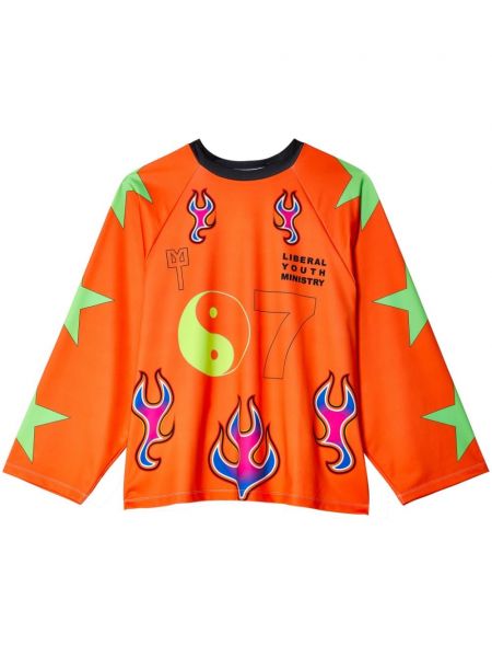 Μπλούζα με σχέδιο με στρογγυλή λαιμόκοψη Liberal Youth Ministry πορτοκαλί