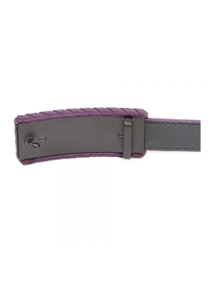 Cinturón de cuero Bottega Veneta violeta