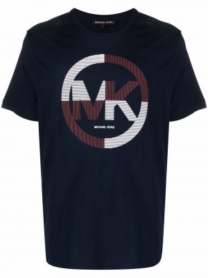 Camiseta con estampado Michael Kors azul
