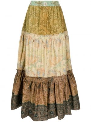 Suknja s cvjetnim printom s printom Pierre-louis Mascia