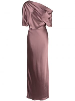 Drapované večerné šaty Amsale fialová