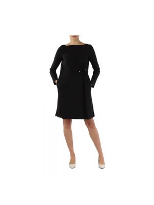 Mini vestido de raso Emporio Armani negro