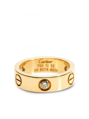 Złoty pierścionek Cartier, żółty