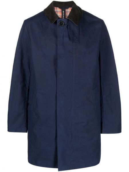 Manteau avec manches longues imperméable Mackintosh bleu