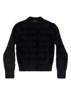 Приталенный свитер Balenciaga черный