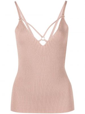 Tank top med v-hals Jonathan Simkhai rosa