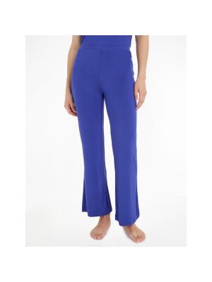 Pantalones de algodón de modal Calvin Klein Underwear azul