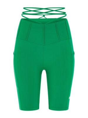 Priliehavé športové šortky skinny fit Guess zelená