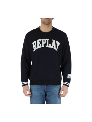 Sportliche sweatshirt Replay blau