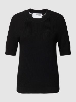 Dzianinowa bluzka Selected Femme czarna