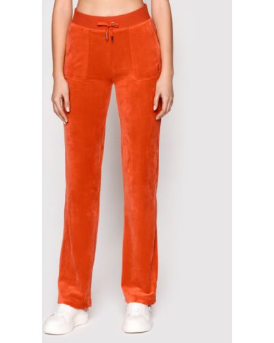 Kalhoty Juicy Couture, oranžová