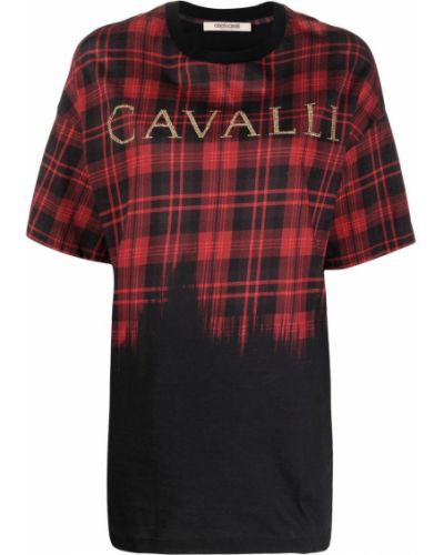 Karierte t-shirt Roberto Cavalli
