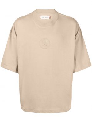 T-shirt ricamato di cotone Honor The Gift marrone