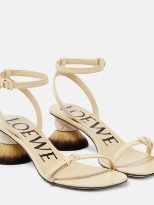 Kožené sandály na podpatku Loewe