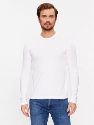 Μακρυμάνικη μπλούζα Trussardi λευκό