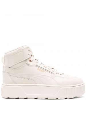 Baskets en cuir Puma blanc