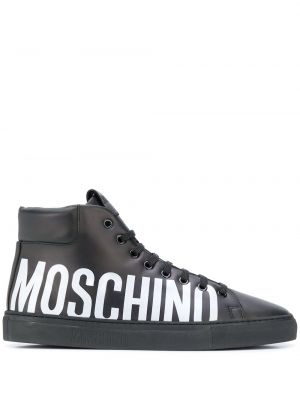 Trykt sneakers Moschino svart