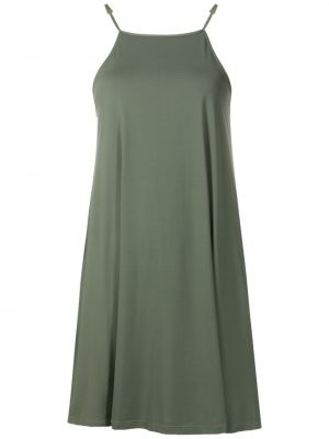Páskový rovný mini šaty bez rukávů Lygia & Nanny - zelená